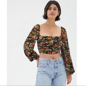 UO Bambi Ruched Blouse